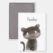 Schattig Zoete Panter Dier Magneet (Voorkant / Achterkant)
