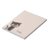 Schattig Zoete Panter Dier Notitieblok (Linkerzijde)