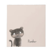 Schattig Zoete Panter Dier Notitieblok (Voorkant)