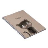 Schattig Zoete Panter Dier Notitieboek (Rechterzijde)