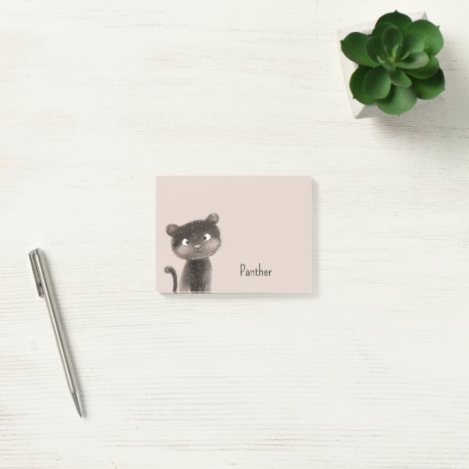 Schattig Zoete Panter Dier Post-it® Notes (Kantoor)