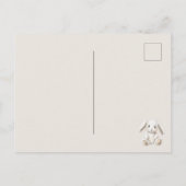 Schattig zoete room witte konijn mist je briefkaart (Achterkant)