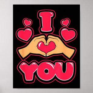 Schattig Zoete Valentijnsdag Cadeau Liefde Vriendi Poster
