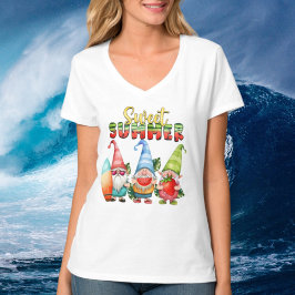 schattig zoete zomer tijd kabouters t-shirt