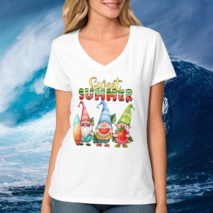 schattig zoete zomer tijd kabouters t-shirt