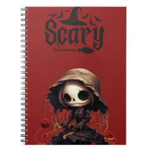 Schattig Zombie Meisje Spiraal Foto Notitieboek