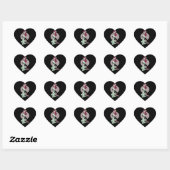 Schattig Zombie Pin-Up Meisje Hart Sticker (Vel)