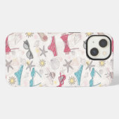 Schattig zomer abstract patroon iPhone hoesje (Achterkant horizontaal)