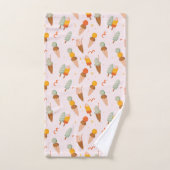 Schattig zomer ijs patroon bad handdoek (Handdoek)