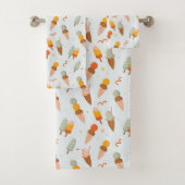 Schattig zomer ijs patroon bad handdoek (Insitu)