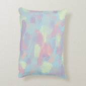 schattig zomerkleurig penseelpatroon voor pastelsc accent kussen (Achterkant (Verticaal))