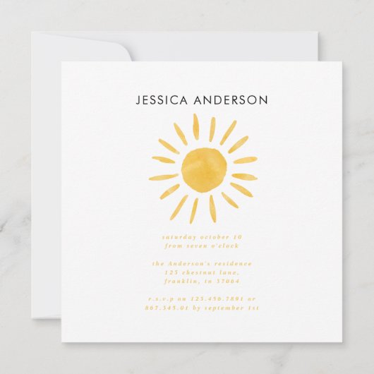 schattig zonneschijn 1e verjaardag multi foto (Achterkant)