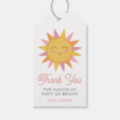 Schattig Zonneschijn Eerste Reis Rond de Zon Verja Cadeaulabel (Voorkant)