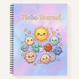 Schattig Zonnestelsel Notities Journaal Notitieboek