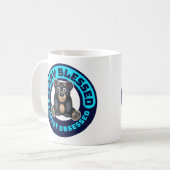 Schattig zwart Beer, Beary Blessed Christ Koffiemok (Voorkant links)