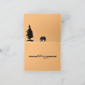 Schattig zwart Beer foto Kaart (Binnen)