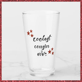 Schattig zwart en rood Coolste neef ooit Glas
