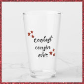 Schattig zwart en rood Coolste neef ooit Glas