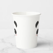 Schattig zwart en wit eenvoudige Kawaii Panda Beer Papieren Bekers (Links)