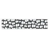 Schattig zwart en wit spooky ogen Halloween Korte Tafelloper (Horizontaal)