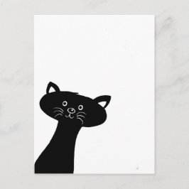 Schattig zwart kat Briefkaart