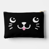 Schattig zwart kattengezicht etui (Achterkant)