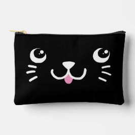 Schattig zwart kattengezicht etui