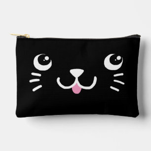 Schattig zwart kattengezicht etui