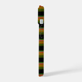 Schattig zwart kleurrijk gestreept iPhone 15 case (Linkerkant)
