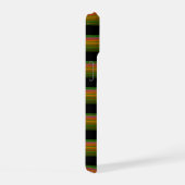Schattig zwart kleurrijk gestreept iPhone 15 case (Rechterkant)