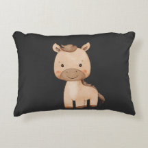 Schattig zwart paard 