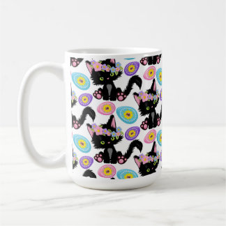 SCHATTIG ZWART PAASKITJE MET PAAS EIEREN KOFFIEMOK