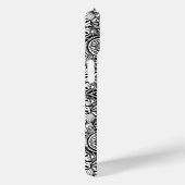 Schattig zwart wit bloemmotief paisley Case-Mate iPhone case (Achterkant / Rechts)