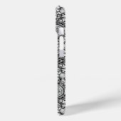 Schattig zwart wit bloemmotief paisley Case-Mate iPhone case (Achterkant / Links)