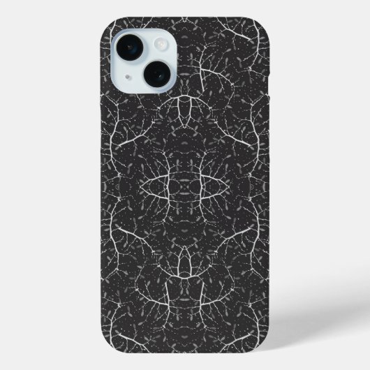 Schattig zwart-wit boompatroon Case-Mate iPhone case (Achterkant)