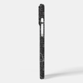 Schattig zwart-wit boompatroon Case-Mate iPhone case (Achterkant / Links)