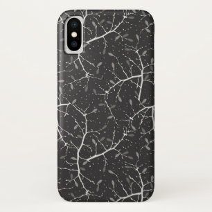 Schattig zwart-wit boompatroon Case-Mate iPhone case
