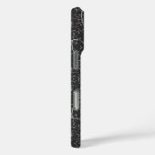 Schattig zwart-wit boompatroon Case-Mate iPhone case (Achterkant / Rechts)