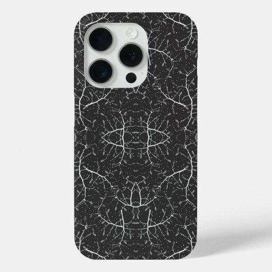 Schattig zwart-wit boompatroon Case-Mate iPhone case (Achterkant)