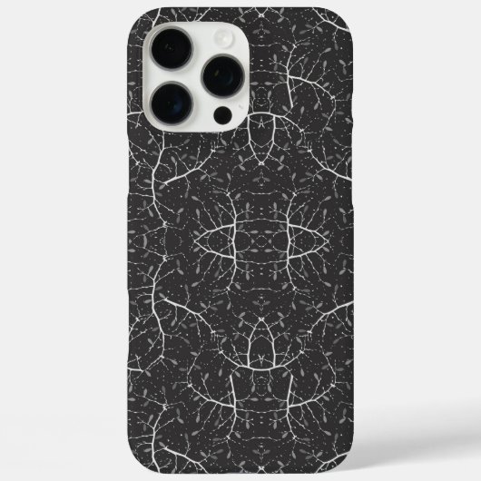 Schattig zwart-wit boompatroon Case-Mate iPhone case (Achterkant)