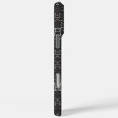 Schattig zwart-wit boompatroon Case-Mate iPhone case (Achterkant / Rechts)