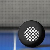 Schattig zwart wit doolhof patroon pingpongbal (Net)