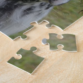 Schattig zwart-wit Engelse setter Legpuzzel (Zijkant)