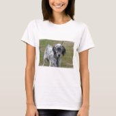 Schattig zwart-wit Engelse setter T-shirt (Voorkant)