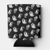 Schattig Zwart & Wit Geesten Halloween Blikjeskoeler (Achterkant)