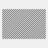 Schattig zwart-wit minimalistisch patroon inpakpapier vel (Voorkant 3)
