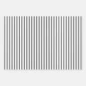 Schattig zwart-wit minimalistisch patroon inpakpapier vel (Voorkant 2)