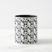 Schattig zwart-wit Pandy de Panda patroon Mok (Midden)