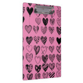 Schattig zwart-wittekenteken klembord (Rechts)