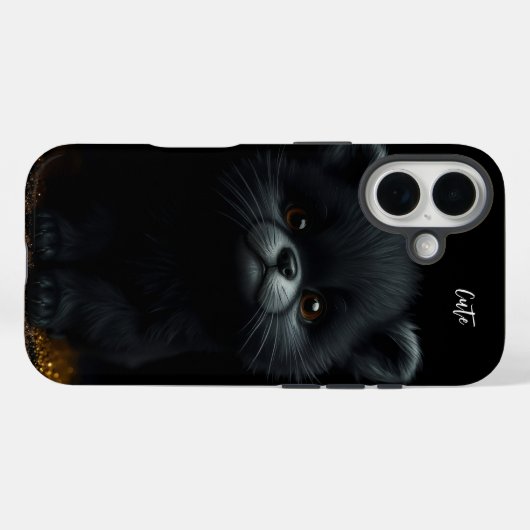 Schattig zwarte keuten Case-Mate iPhone case (Achterkant (horizontaal))